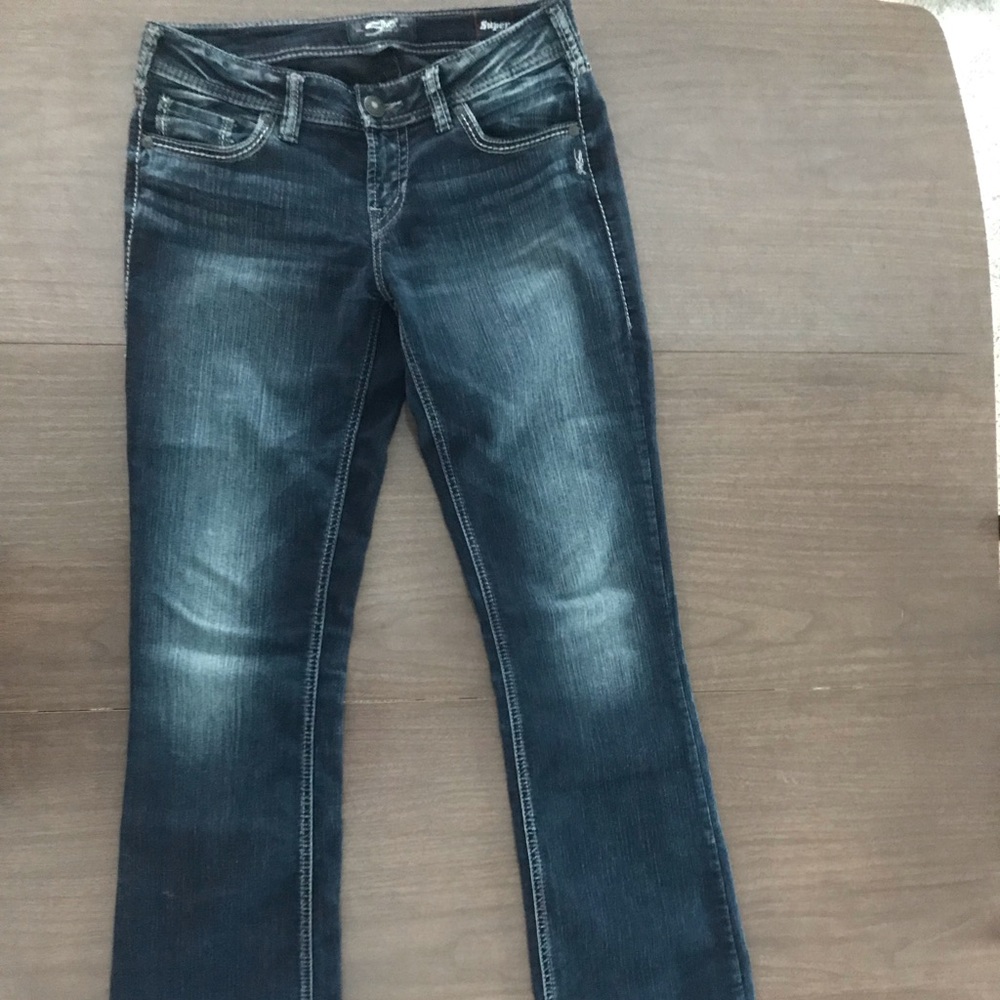 Silver bootcut jeans